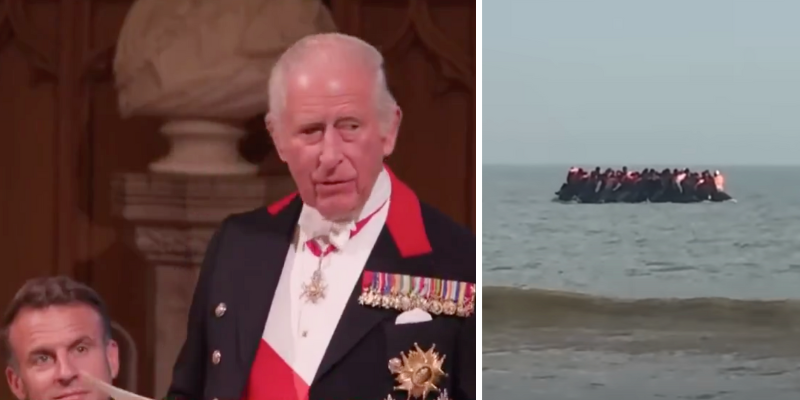 King Charles rebrands illegal immigration as 'irregular migration' during banquet with French President Macron 
