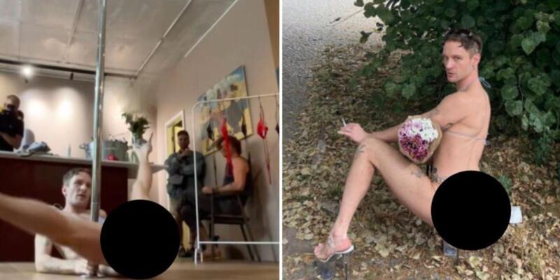 German retailer hosts pole dancing event for children featuring male stripper in G-string
