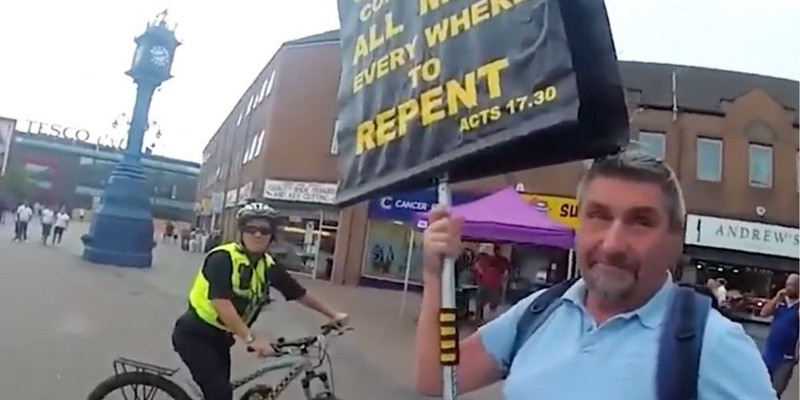 UK police arrest Christian preacher who asked Muslim woman about Quran 