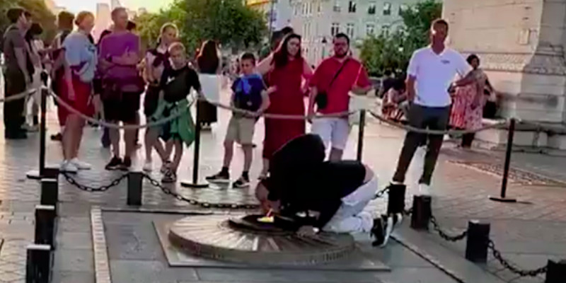 France to deport Moroccan man for lighting cigarette from eternal flame at Tomb of the Unknown Soldier memorial 