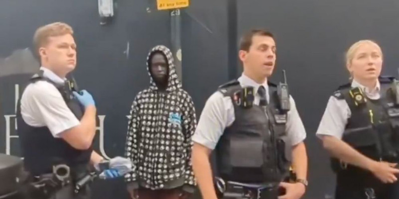 Migrant arrested after woman says he was 'moving his hand over his groin' in her blind mother's UK flat