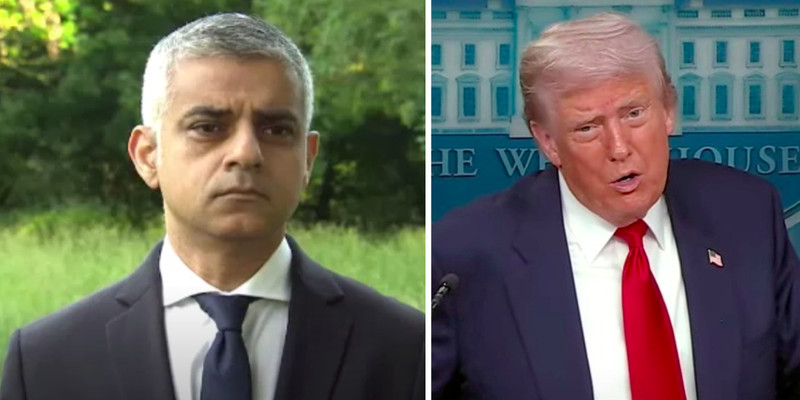 London Mayor Sadiq Khan complains Trump is 'fanning flames of far-right' as Unite the Kingdom rally sees tens of thousands in attendance