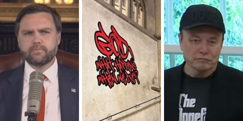 'Ugly': Canterbury Cathedral graffiti exhibit slammed by JD Vance, Elon Musk