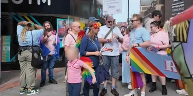 Women’s rights campaigner cautioned for damaging trans activist's umbrella after asking him to stop disrupting speaking event