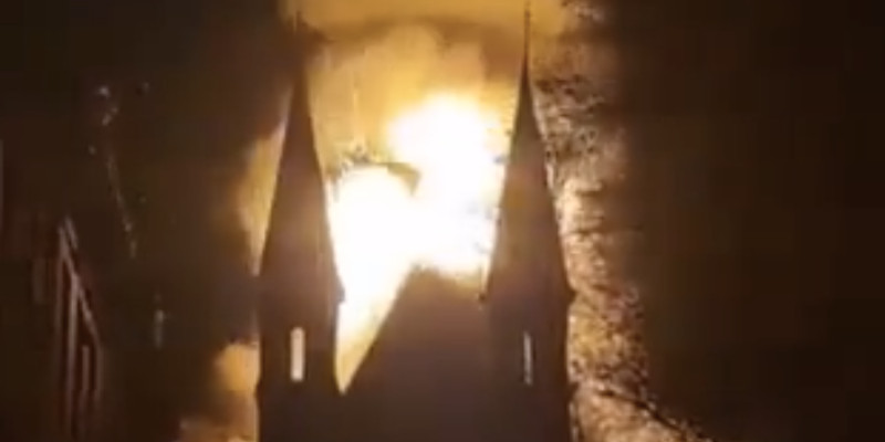 Historic Amsterdam Catholic church destroyed by fire under suspicious circumstances