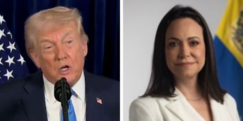 Trump says it would be ‘tough’ for Venezuelan opposition leader Maria Machado to head nation because she lacks support and respect