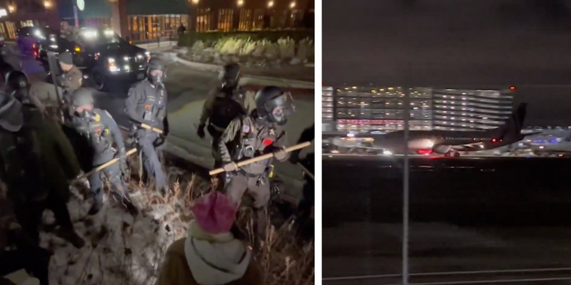 EXCLUSIVE: Riot squads patrol Minneapolis as DHS deports detained illegal aliens