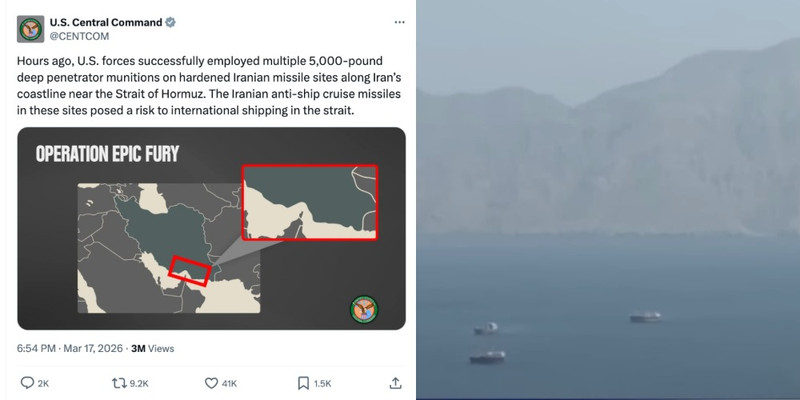 US unleashes 5,000-pound bunker-buster bombs on Iran near Strait of Hormuz