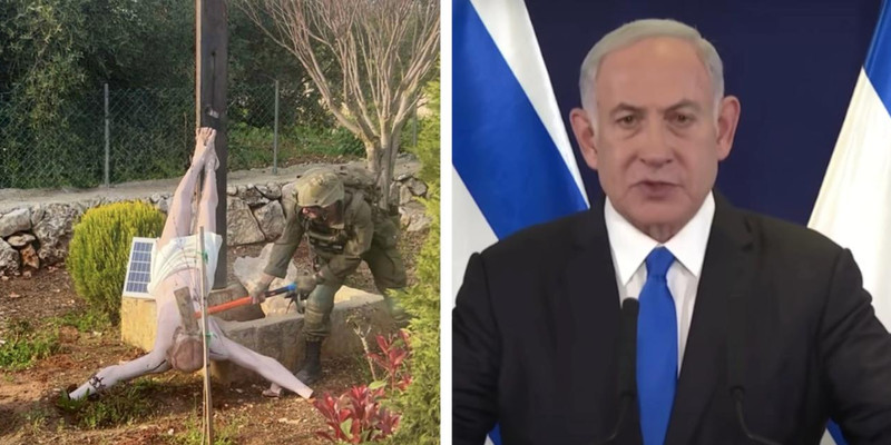 IDF investigates photo of soldier smashing Jesus with sledgehammer in southern Lebanon