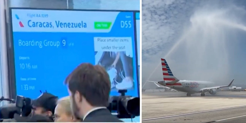 Direct commercial flights from US to Venezuela resume for first time in 7 years