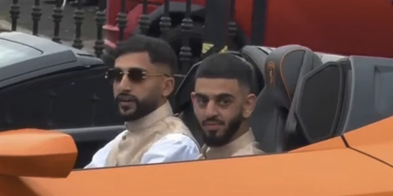 UK Green Party councillor Mohammad Baghdadi Khan posts video of himself cruising around in gas-guzzling Lamborghini