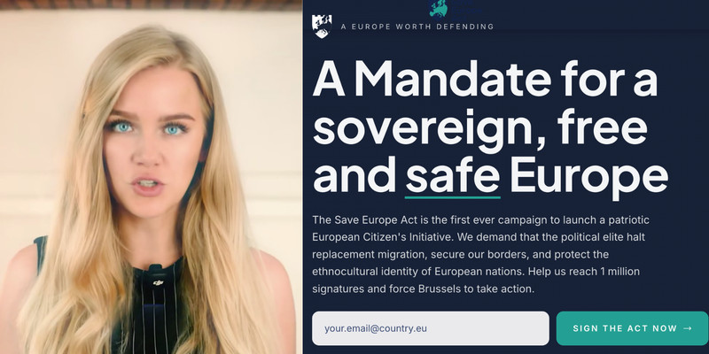 Eva Vlaardingerbroek calls for Brussels rally against mass migration as EU moves to blocks 'Save Europe' petition