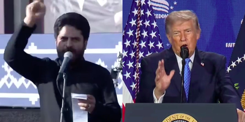 Crowds chant 'death to America' as Iranian leadership call for Trump's assassination at Khamenei funeral