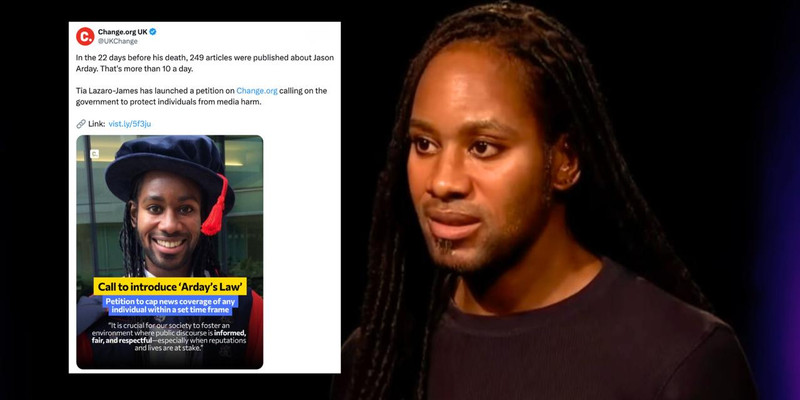 UK activists petition for law to 'limit to articles published on one person within a timeframe' following Jason Arday's death
