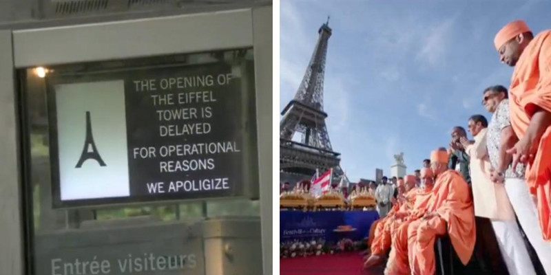Female Eiffel Tower staffers strike after being told to hide while Hindu leader visits, Paris mayor investigates