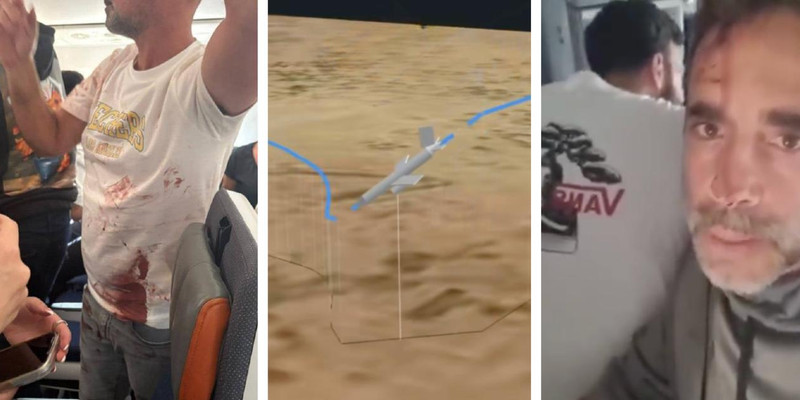 Omani co-pilot stabs pilot in attempted hijacking, sending Tel Aviv-bound plane plunging 17000 feet before passengers 'subdue terrorists'