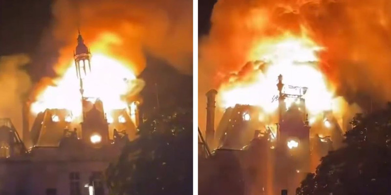Leftist rioters torch, destroy 143-year-old town hall in France as 400 agitators arrested 