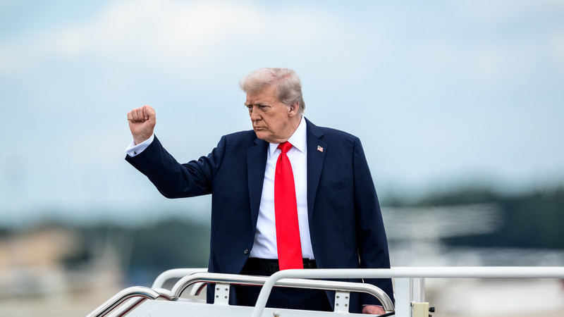 Trump beams at renaming of 'brand new' Peace Institute ... that was built 14 years ago