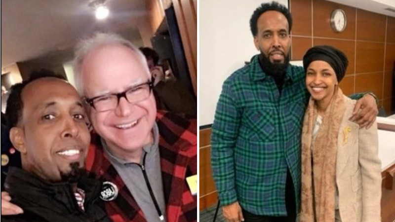 Minnesota: ICE Nabs Somali Fraudster Repeatedly Photographed with Tim Walz and Ilhan Omar