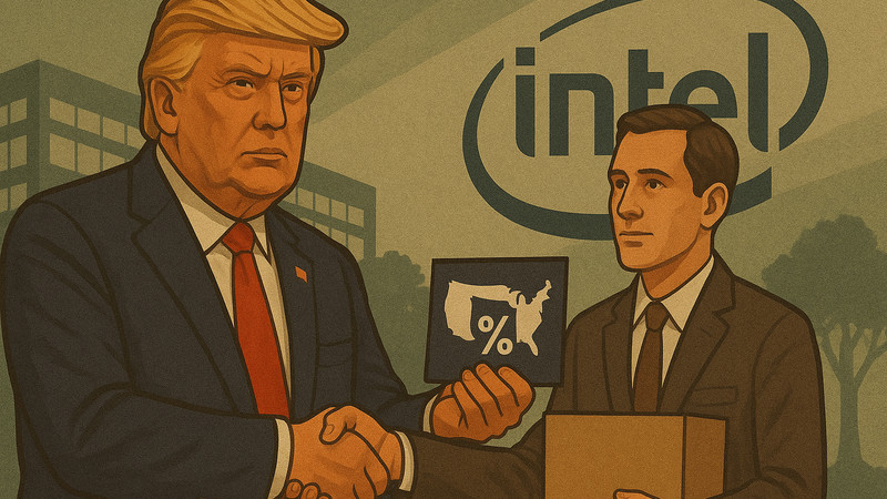 U.S. takes 10% stake in Intel Trump expands control of private sector