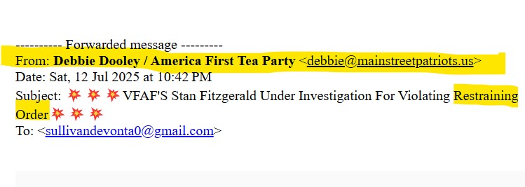 Debbie Dooley bulk emails information from leaked sealed court records from Florida