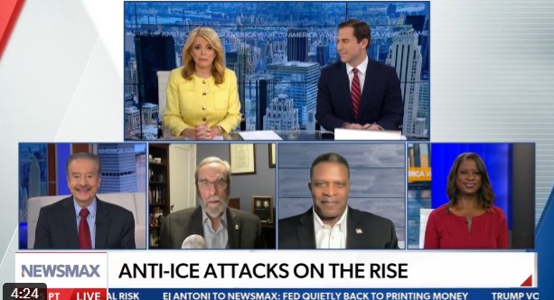 VFAF’s Berney Flowers on NEWSMAX Anti - ICE Attacks on the rise