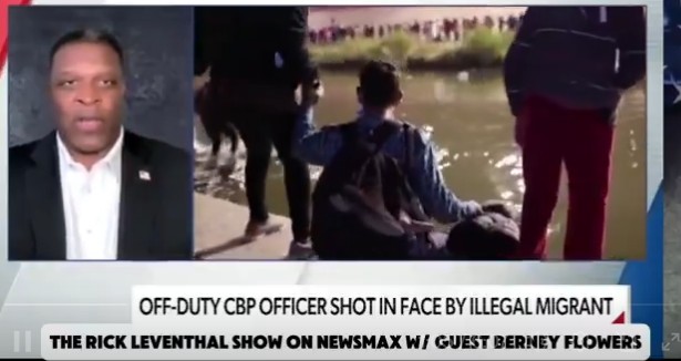 VFAF’s Lt. Col. Berney Flowers Appears on Newsmax to Discuss Officer Shot in the Face by Illegal Immigrant