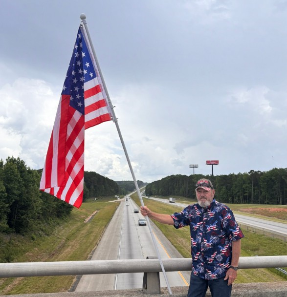 VFAF Flag Day Operations: Vietnam Veteran Bundy Cobb Leads Georgia Chapter in Flag-Waving Efforts for Veterans for America First