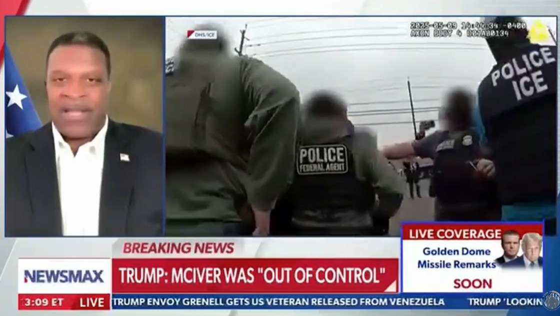 VFAF’s Lt Col Berney Flowers, National Political Director, on Newsmax covers DOJ charging Rep. LaMonica McIver