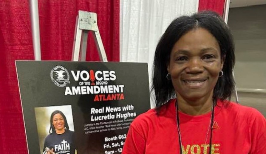 VFAF’s Real News with Lucretia Hughes was featured on Media Row at the NRA Atlanta Convention 2025