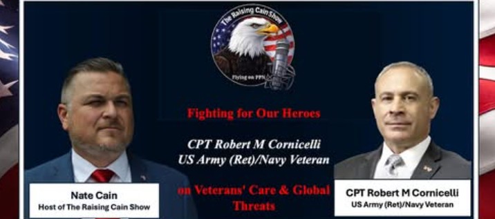 VFAF President CPT Robert M. Cornicelli appeared on the Nate Cain - Raising Cain Show