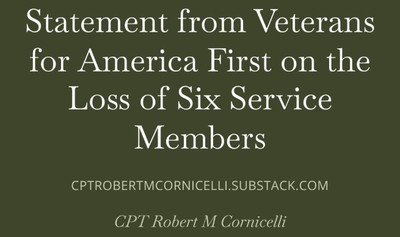 Statement from VFAF on the Loss of Six Service Members
