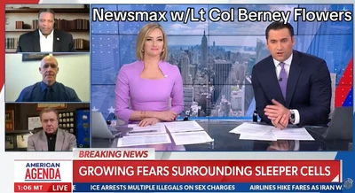 VFAF’s Lt. Col Berney Flowers on Newsmax 3-10-26 covering Potential Iranian Sleeper Cells