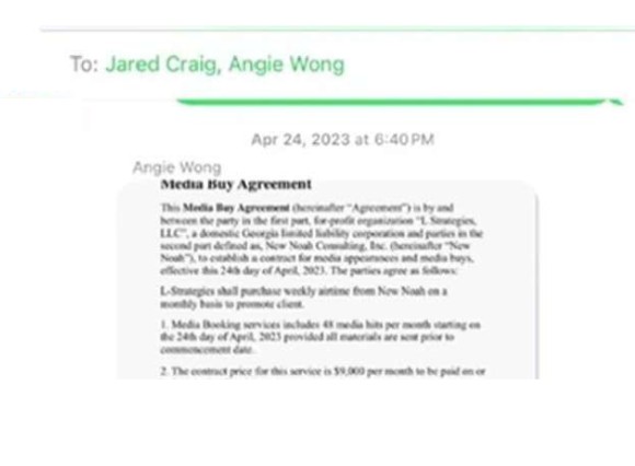  The L-Strategies “Miles Guo (aka New Noah)” Contract Was Allegedly Sourced Through Former L-Strategies Partner Angie Wong, as Discussed in the Mother Jones Article