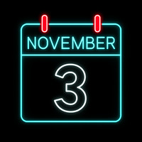 November 3, 2025 Quiz calendar image