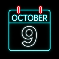 October 9, 2026 Quiz Calendar Image