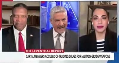 VFAF’s Lt. Col. Berney Flowers on Newsmax discussing Mexican cartels acquiring military weapons, August 13th, 2026