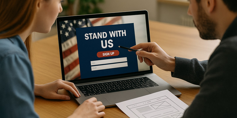 Converting Clicks to Commitment: Designing Landing Pages That Drive Political Action