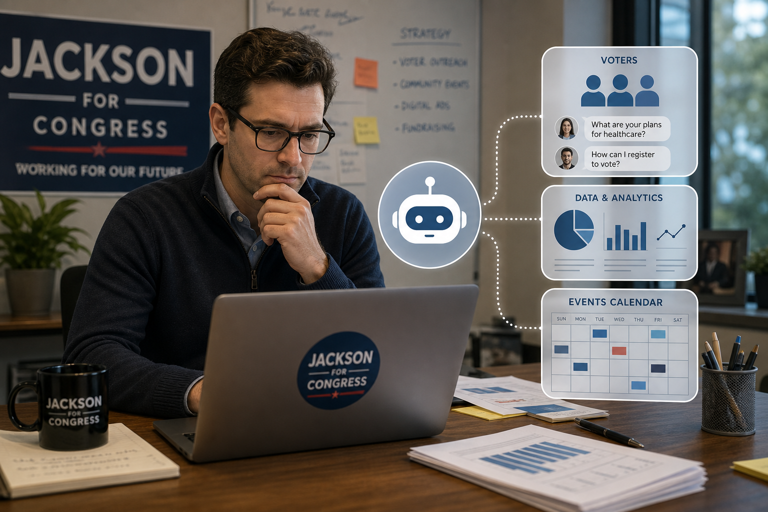 Scaling the Message: How Campaign Chatbots Offer a Direct Line to Voters