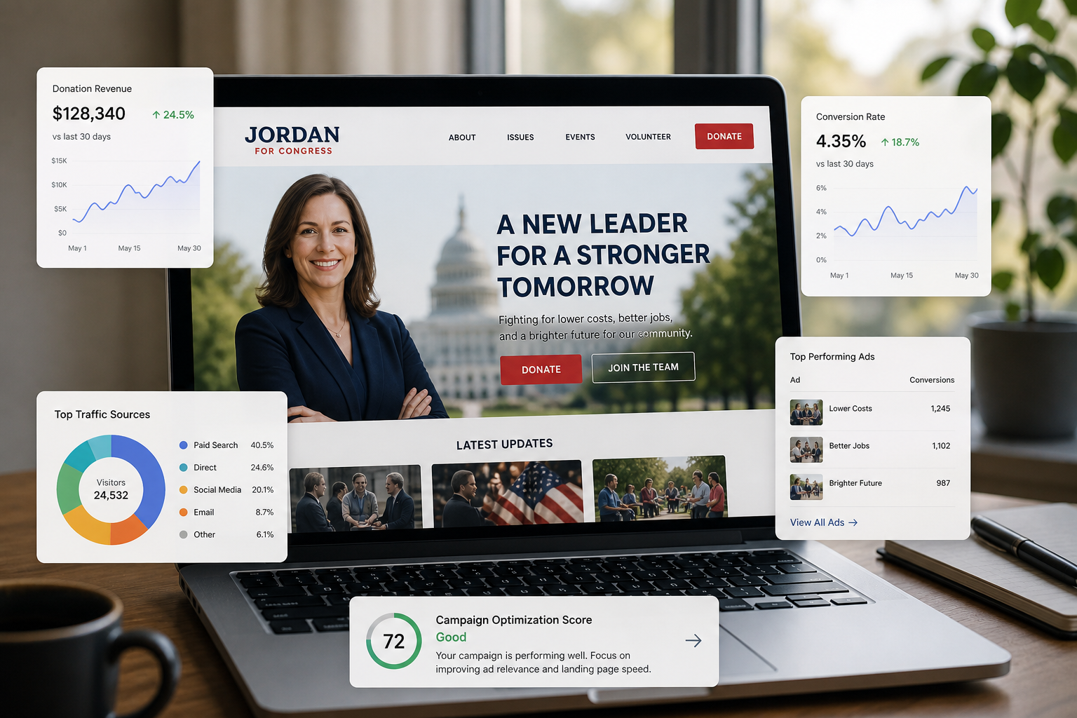 Win the Conversion: A Conservative Guide to High-Impact Political Landing Pages