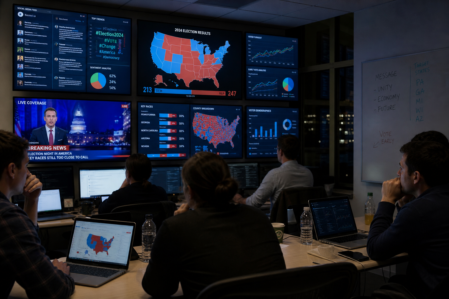 Winning the Narrative: Your Campaign's Election Night Digital Playbook