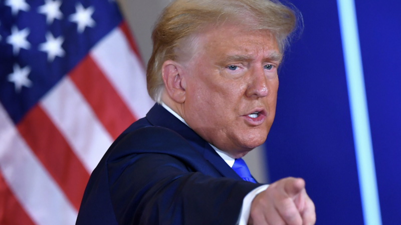 Trump: Only way to remedy 2020 election is to declare rightful winner or to have a new election 