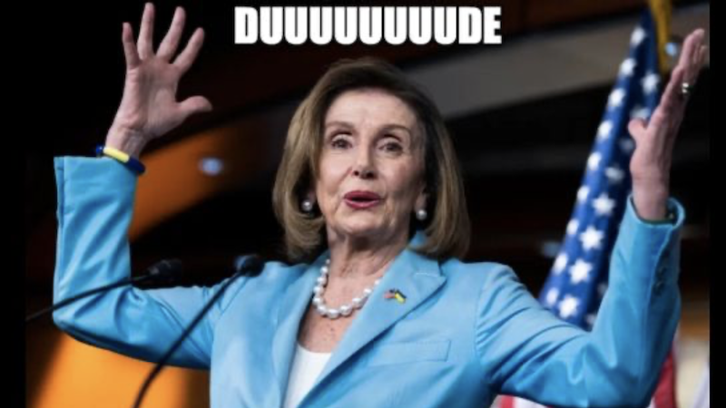 Ted Lieu tries using Nancy Pelosi’s portrait to FAN-BOY and WOOF it does NOT go well, like at ALL