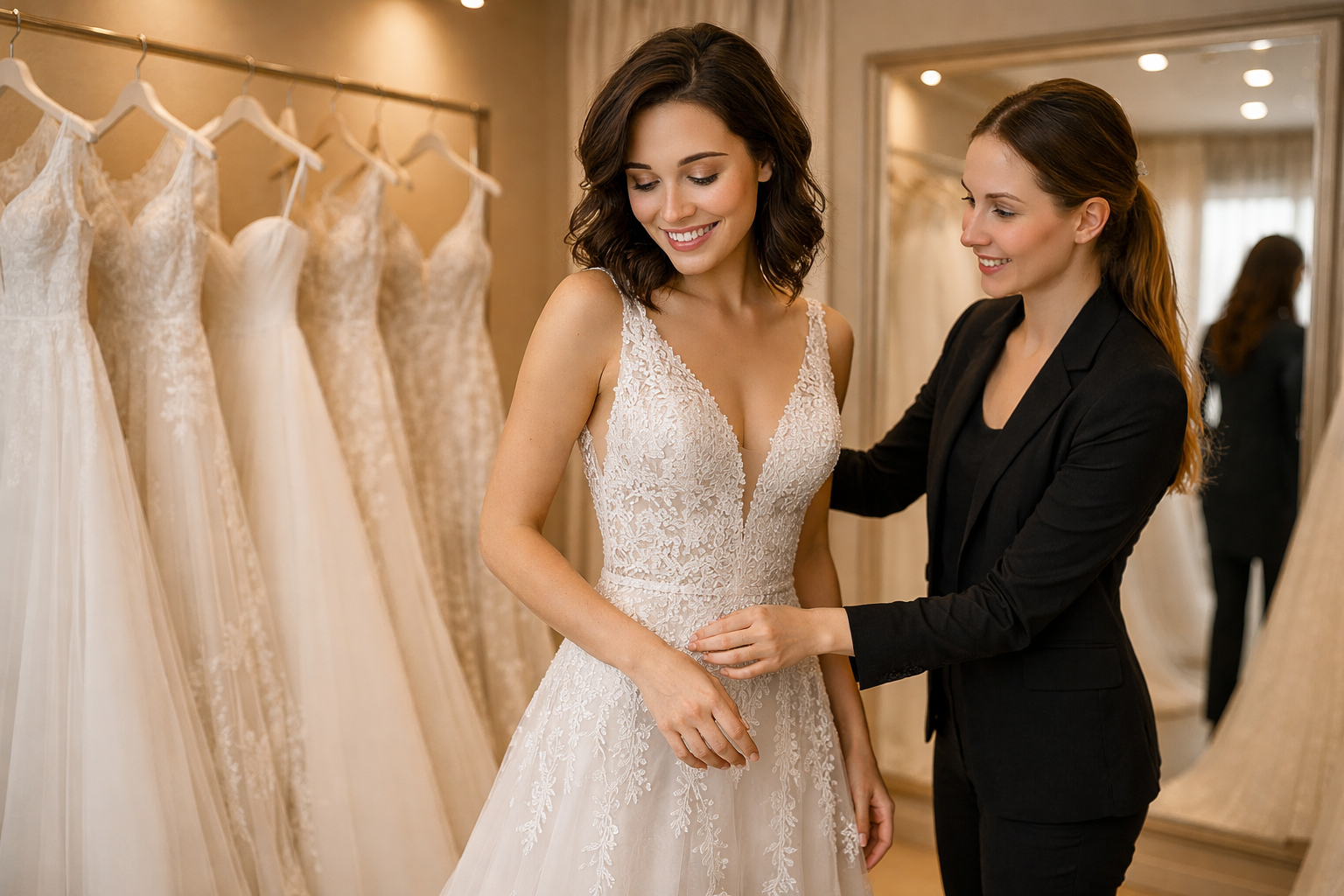 Bridal Appointment Etiquette: What to Do (and What Not to Do) When Shopping for Your Wedding Dress