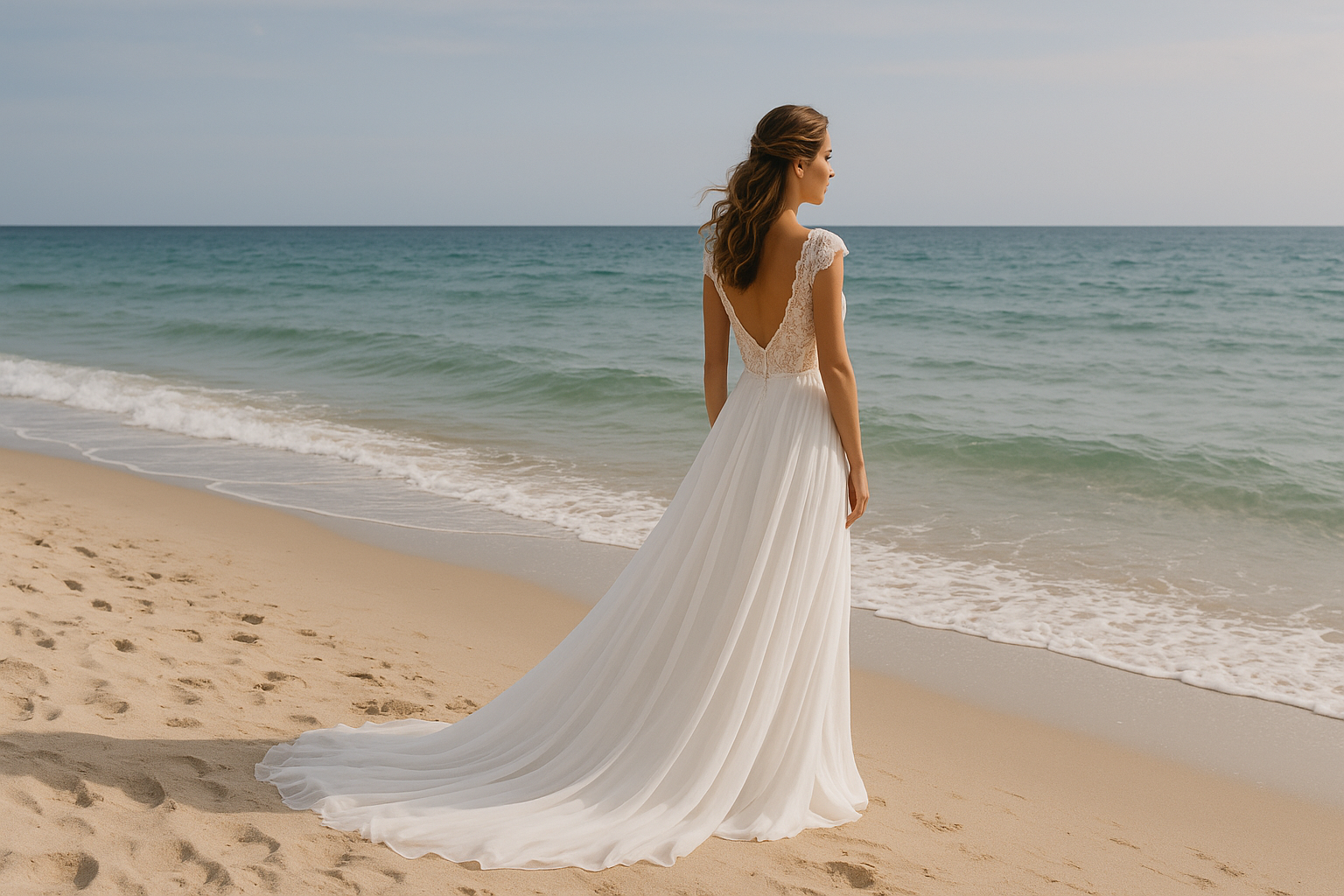 Creating Seaside Memories: Selecting the Ideal Beach Wedding Dress for Long Island Brides