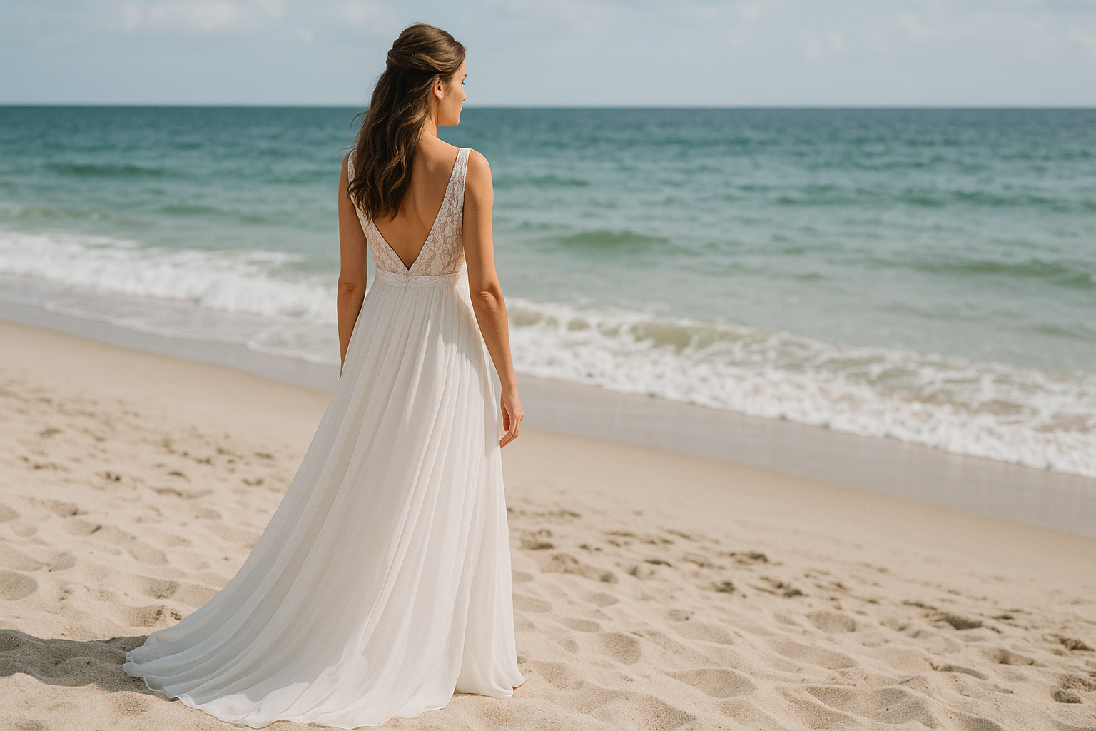 Creating the Perfect Beach Wedding Look in Shirley