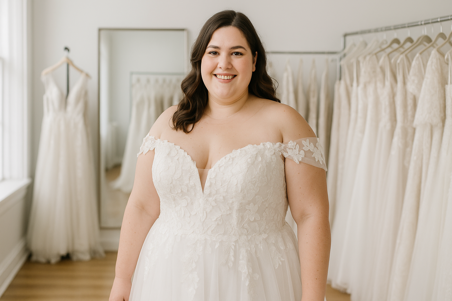 Celebrating Curves: Unveiling Your Dream Bridal Gown in Williston Park