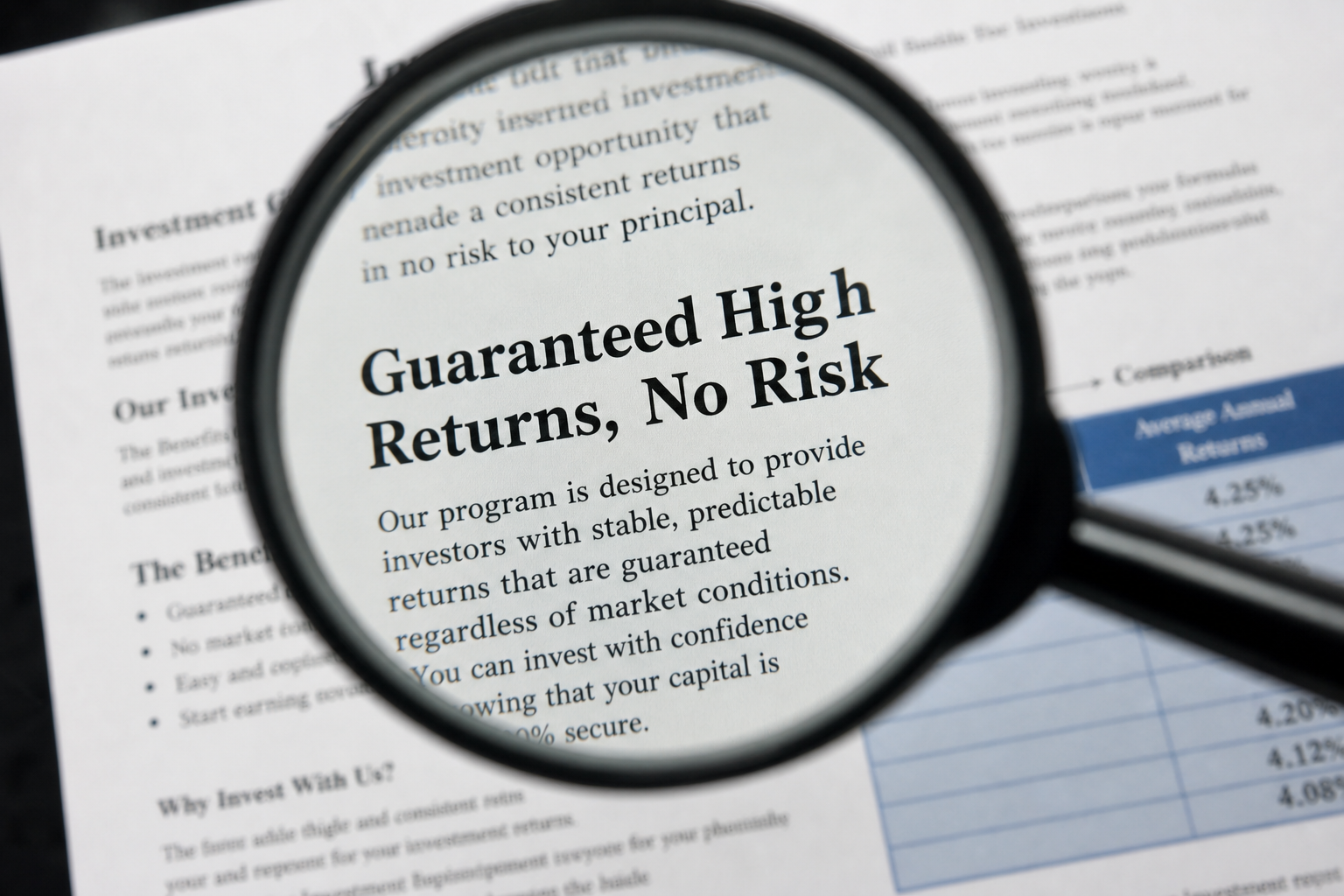 Guaranteed Returns and Other Red Flags: A Guide to Protecting Your Portfolio