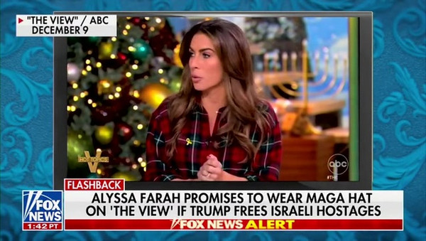 Flashback: The View's Alyssa Farah Promised to Wear MAGA Hat on Air If Trump Freed Hamas Hostages