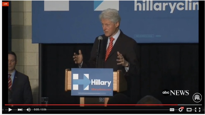 Heckler Interrupts Clinton Book Tour